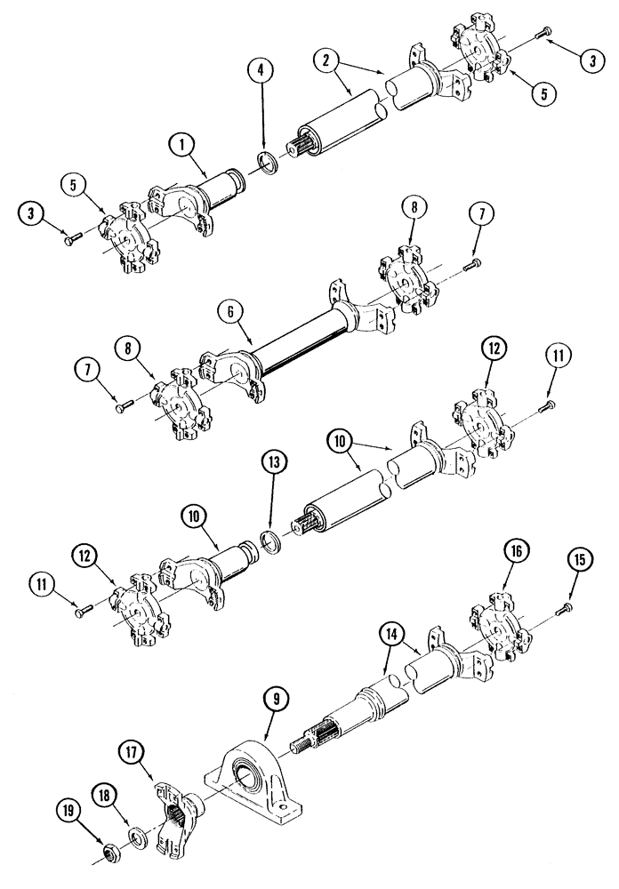 Схема запчастей Case IH STX275 - (06-46[02]) - DRIVE SHAFT ASSEMBLY, WITH ACCUSTEER (06) - POWER TRAIN