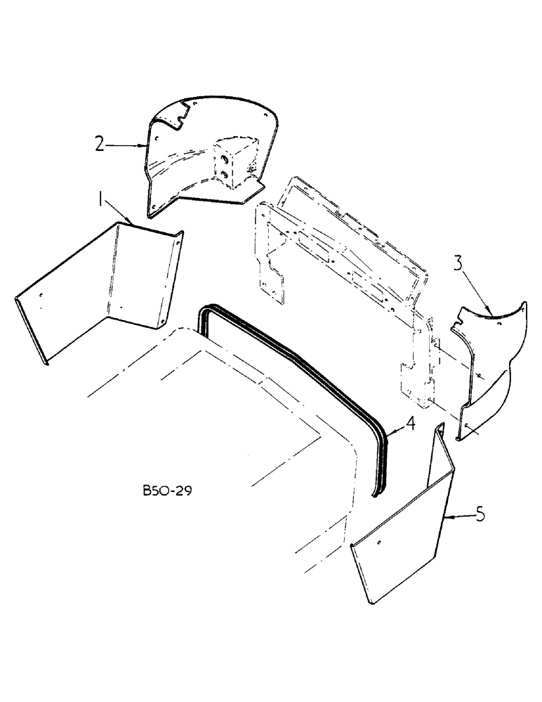 Схема запчастей Case IH 584 - (13-004) - INSTRUMENT PANEL SIDE HOUSING (05) - SUPERSTRUCTURE