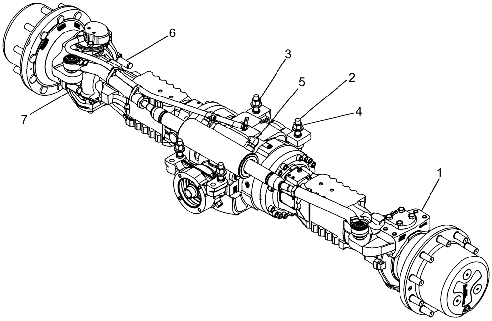 Схема запчастей Case IH 620 - (05-04) - AXLE, POWER GUIDE (04) - STEERING