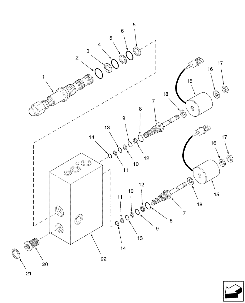 Схема запчастей Case IH 2588 - (35.200.14) - VALVE ASSY - CLUTCH, SEPARATOR/UNLOADER (35) - HYDRAULIC SYSTEMS