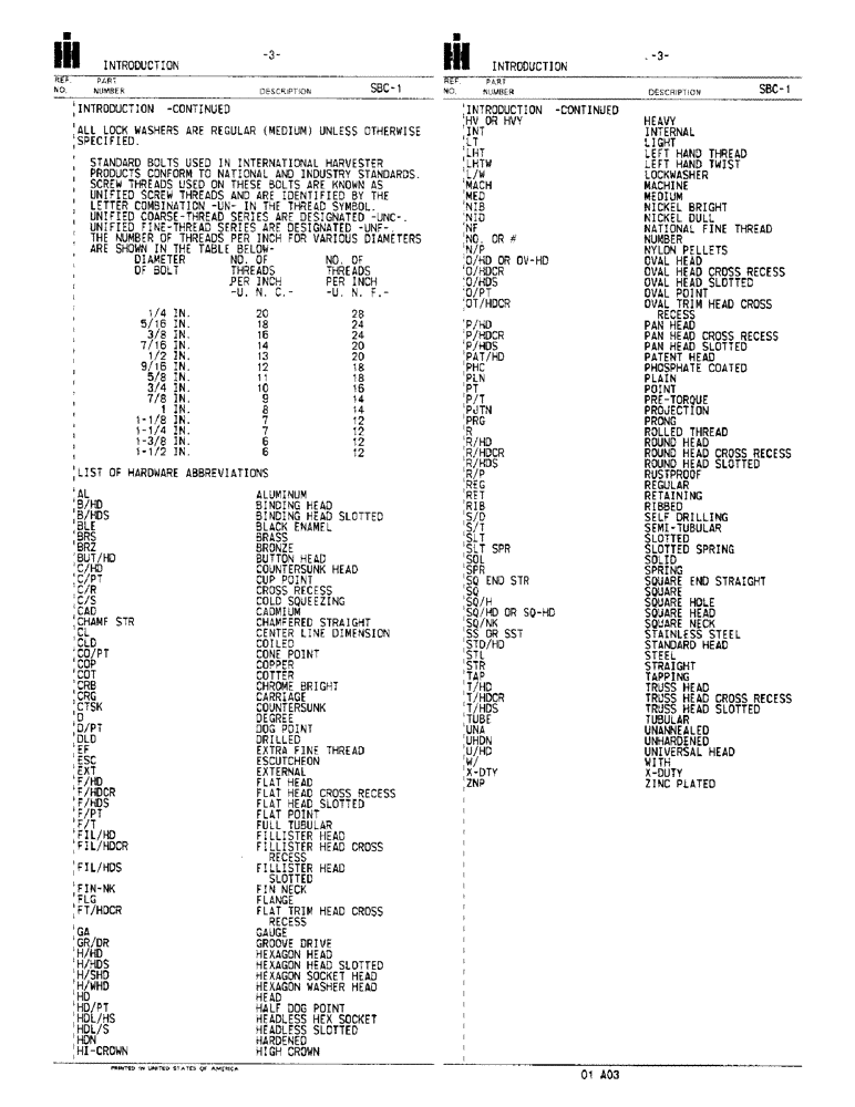 Схема запчастей Case IH 468 - (3) - INTRODUCTION - CONTINUED 