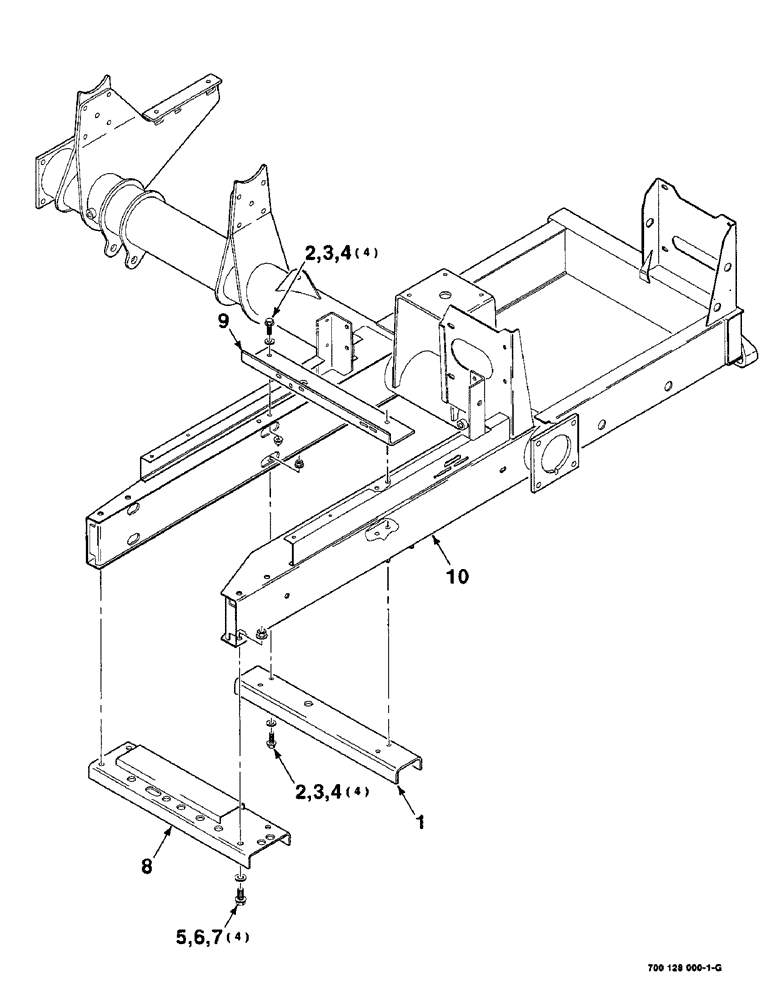 Схема запчастей Case IH 8750 - (7-06) - MAINFRAME ASSEMBLY, CHANNEL (09) - CHASSIS