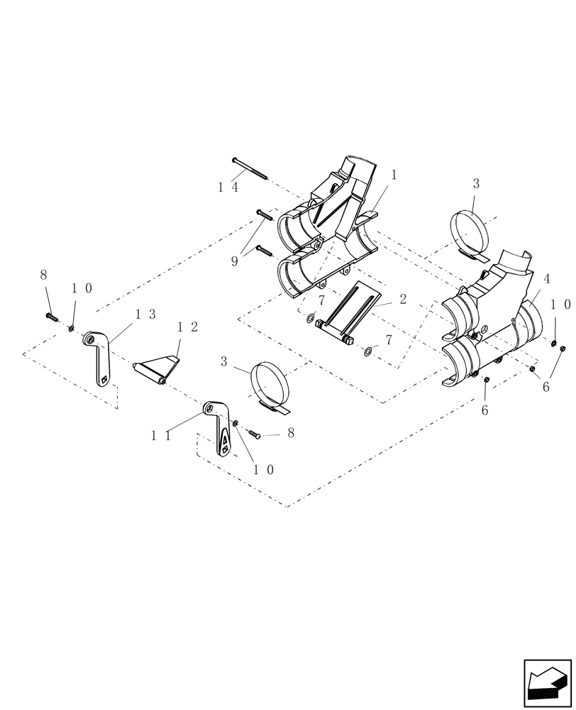 Схема запчастей Case IH ADX2230 - (L.10.E[07]) - TWO OUTLET VALVE GH-522A L - Field Processing