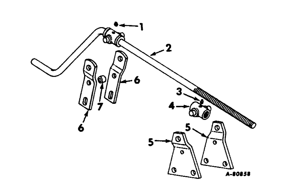 Схема запчастей Case IH 211 - (E-16) - HEIGHT ADJUSTING HAND CRANK 