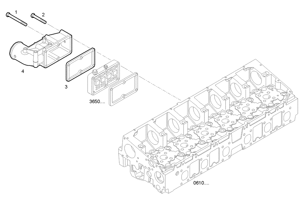 Схема запчастей Case IH F2CE9684A E009 - (0710.219) - INTAKE MANIFOLD 