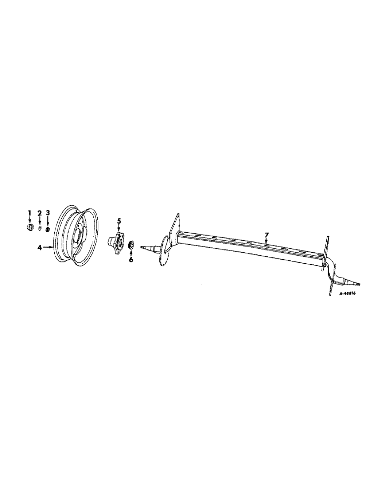 Схема запчастей Case IH VARIOUS - (B-025) - AXLES, HUBS AND WHEELS 