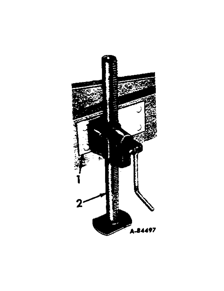 Схема запчастей Case IH VARIOUS - (B-125) - JACK STAND ATTACHMENT, 1965 AND SINCE 