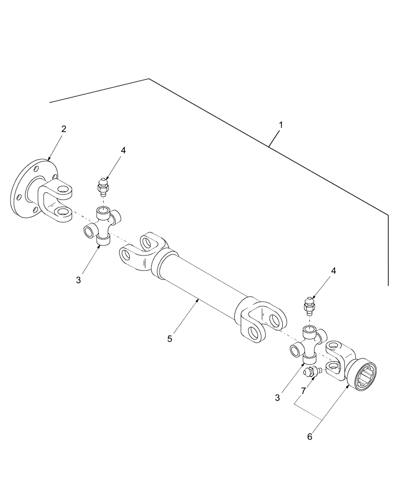 Схема запчастей Case IH RDX131 - (20.14.04[03]) - CUTTERBAR DRIVE SHAFTS (14) - CROP CUTTING