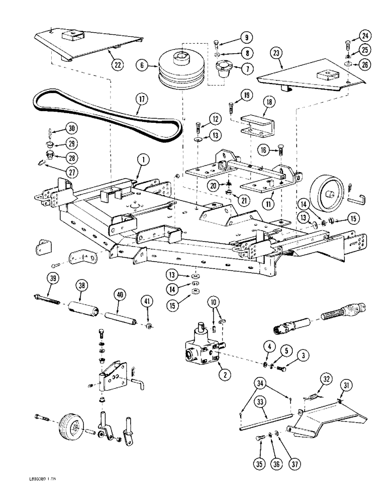 Схема запчастей Case IH 61MS - (34) - MOWER DECK 