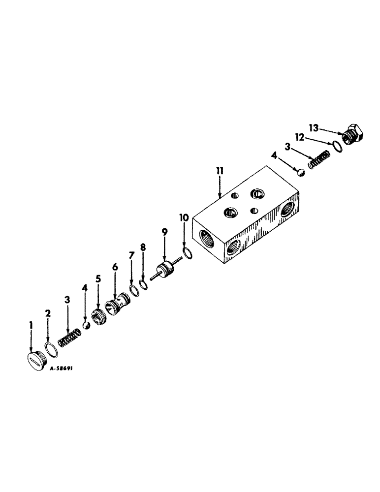 Схема запчастей Case IH 826 - (10-36) - HYDRAULICS, DOUBLE ACTING CHECK VALVE (07) - HYDRAULICS