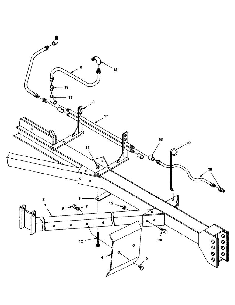 Схема запчастей Case IH 1200W-SERIES - (056) - WING POLE BRACE, WING POLE BRACE, NEW AND OLD STYLE 