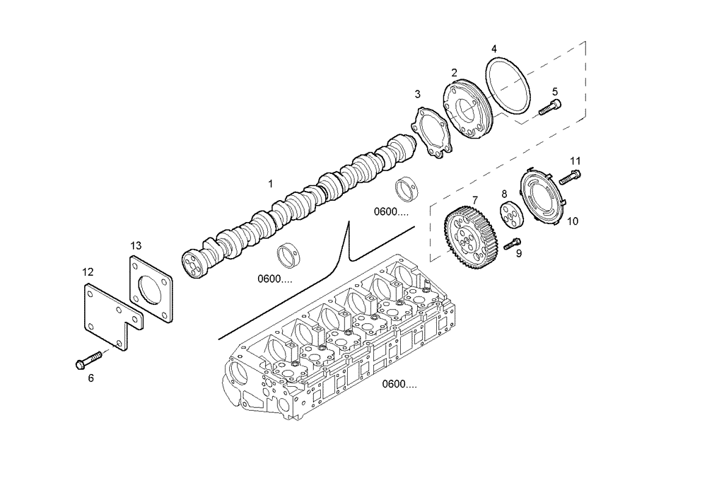 Схема запчастей Case IH F3AE0684J B901 - (1250.080) - TIMING PARTS 