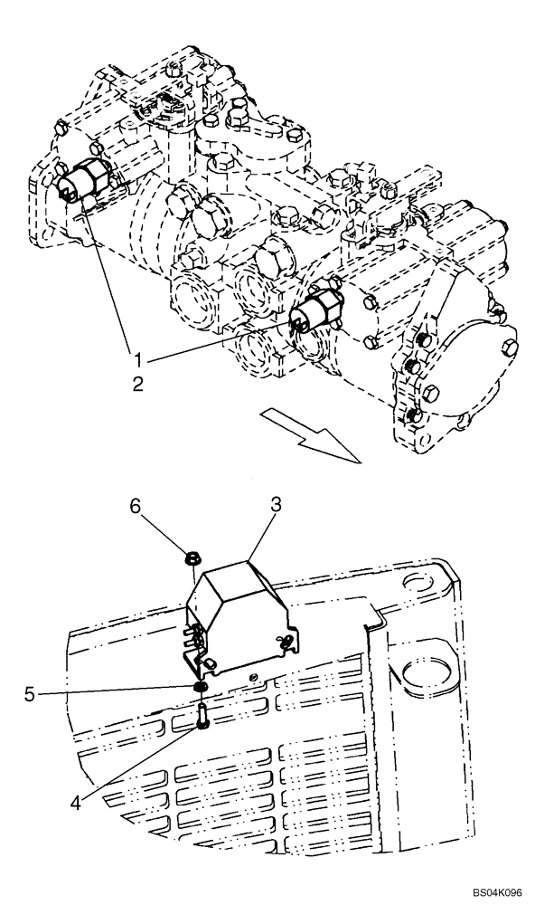 Схема запчастей Case IH 445 - (04-25) - BACKUP ALARM (04) - ELECTRICAL SYSTEMS