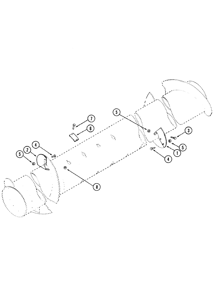 Схема запчастей Case IH 1010 - (09C-03) - FLIGHT EXTENSION LONG (09) - CHASSIS/ATTACHMENTS