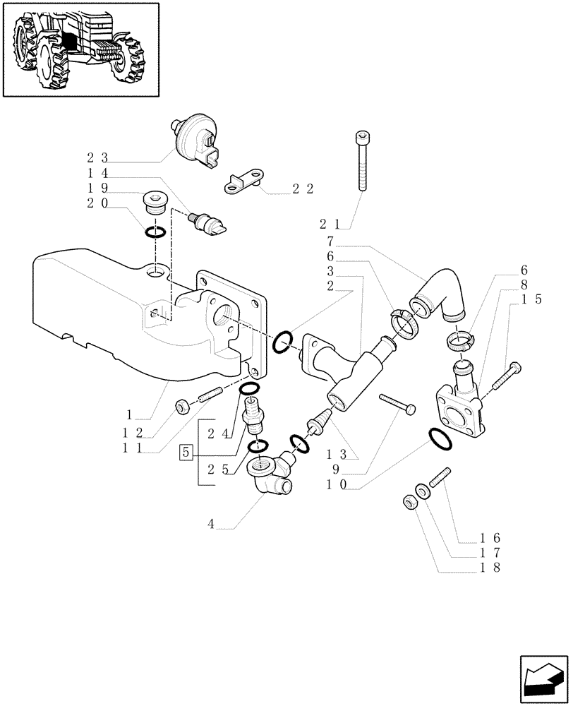 Схема запчастей Case IH MXM190 - (1.32.8/04[04]) - (VAR.481) 150 L/MIN PUMP CCLS W/EDC - PUMPS FOR HYDRAULIC SYSTEM AND LIFT (03) - TRANSMISSION