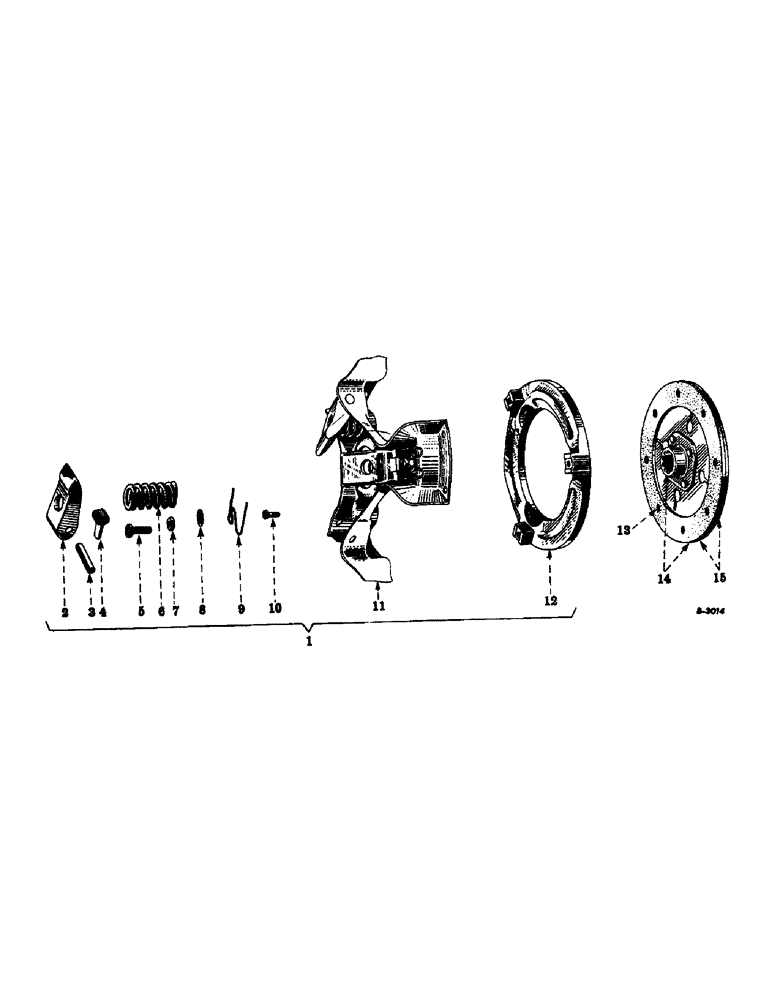 Схема запчастей Case IH INTERNATIONAL - (07-01) - DRIVE TRAIN, CLUTCH, AUBURN (04) - Drive Train