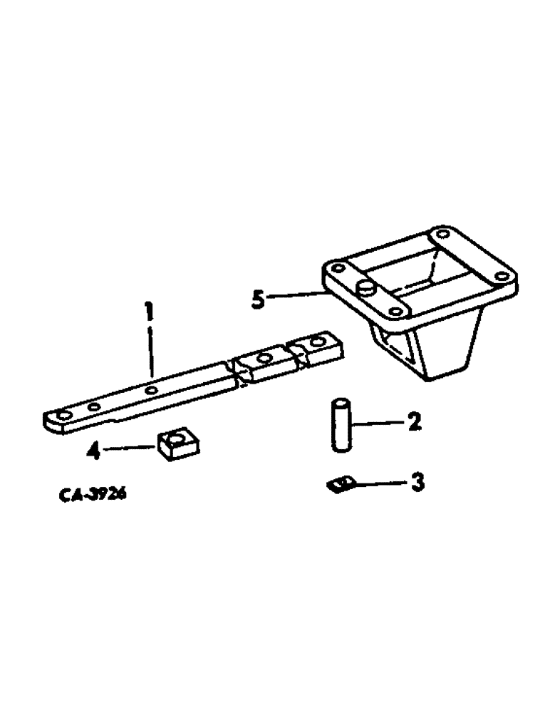 Схема запчастей Case IH 3688HC - (09-08) - FRAME, SWINGING DRAWBAR, ONE PIECE, PART OF THREE POINT HITCH ATTACHMENT (12) - FRAME