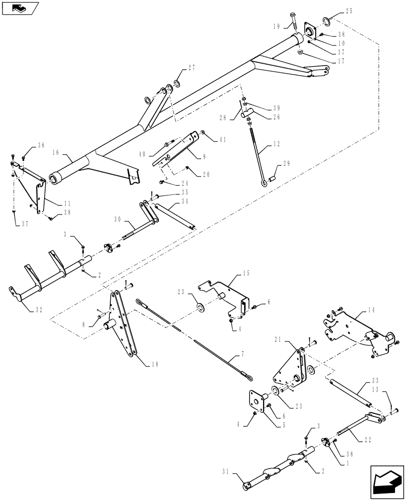 Схема запчастей Case IH 7230 - (80.154.09) - HINGE SYSTEM, GRAIN TANK, POWER EXTENSIONS (80) - CROP STORAGE/UNLOADING