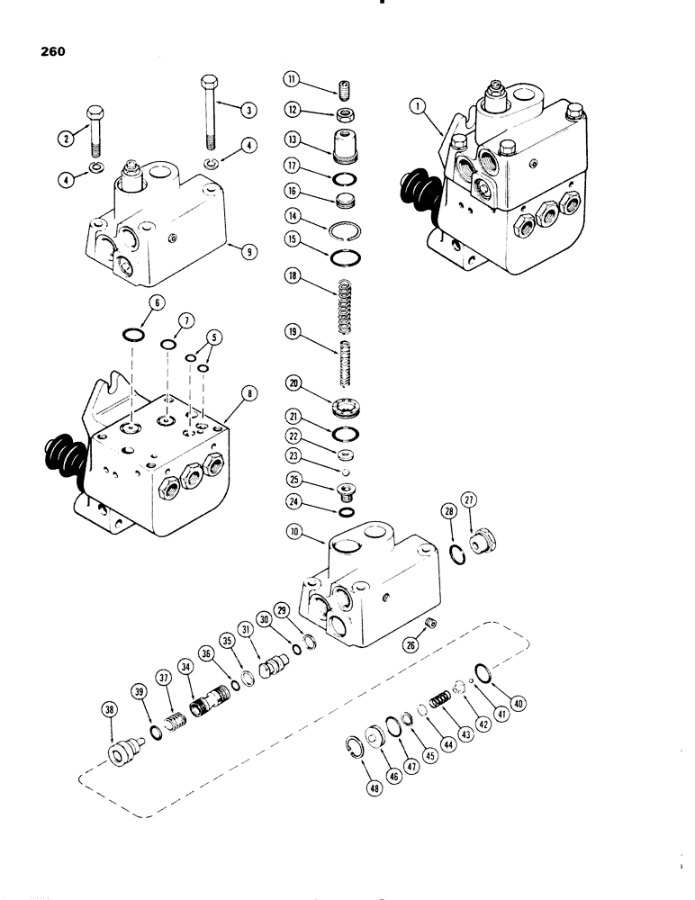 Схема запчастей Case IH 1270 - (260) - G101002 BRAKE VALVE ASSEMBLY, USE WITH DIFFERENTIAL LOCK, FIRST USED P.I.N. 8803261 (07) - BRAKES