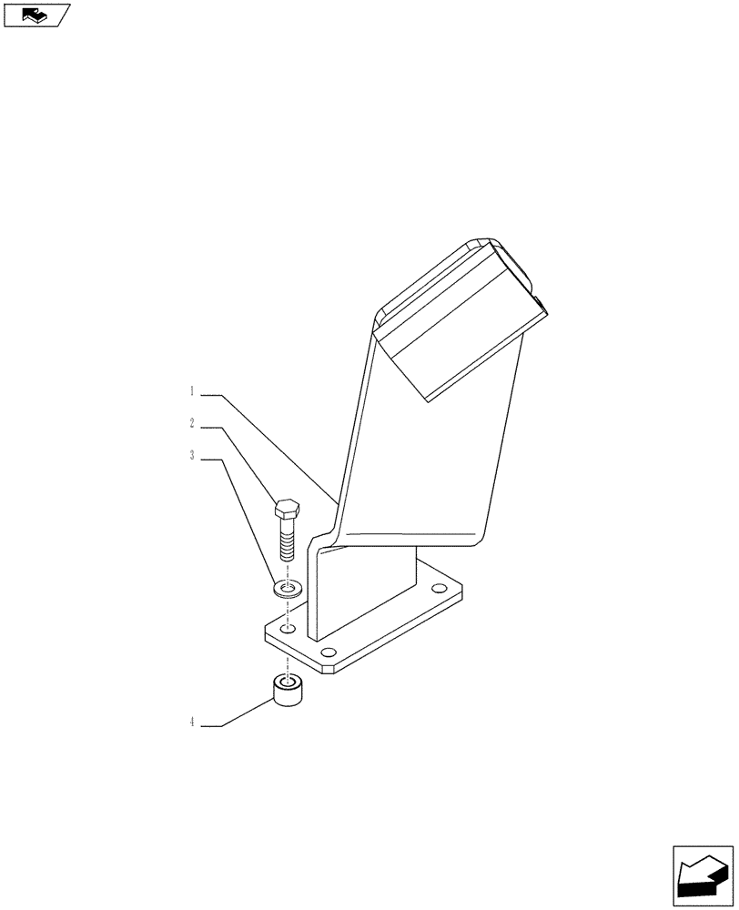 Схема запчастей Case IH FARMALL 65C - (88.100.04) - TRAILER BRAKE SOCKET (ITALY) - TRAILER BRAKE LEVER SUPPORT - ISO (VAR.330895) (88) - ACCESSORIES