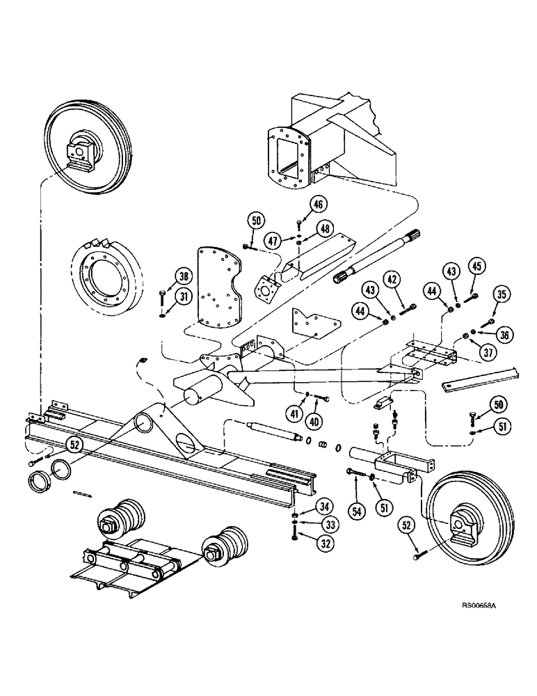 Схема запчастей Case IH 1680 - (6-86) - TRACK (CONTD) (03) - POWER TRAIN