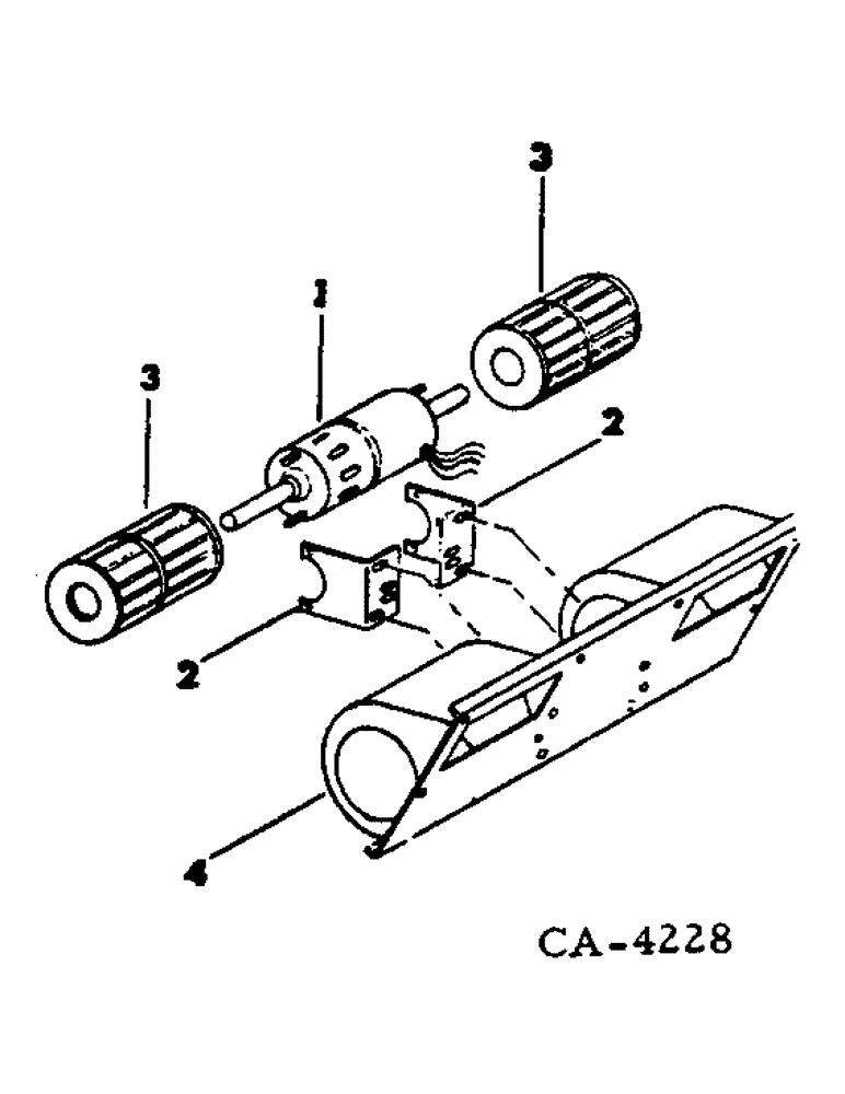 Схема запчастей Case IH 4586 - (13-12) - CAB AND SUPERSTRUCTURE, BLOWER ASSY. P/N 68661C1 (05) - SUPERSTRUCTURE