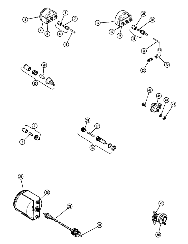 Схема запчастей Case IH M570 - (034) - INSTRUMENTS AND HARDWARE, (159) SPARK IGNITION ENGINE (04) - ELECTRICAL SYSTEMS