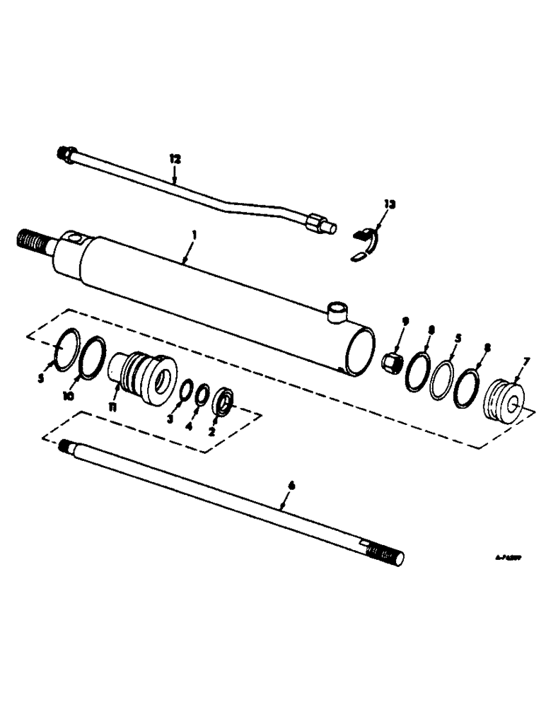 Схема запчастей Case IH 303 - (187) - HYDROSTATIC STEERING, OPTIONAL FOR 654631R91 CYLINDER (41) - STEERING