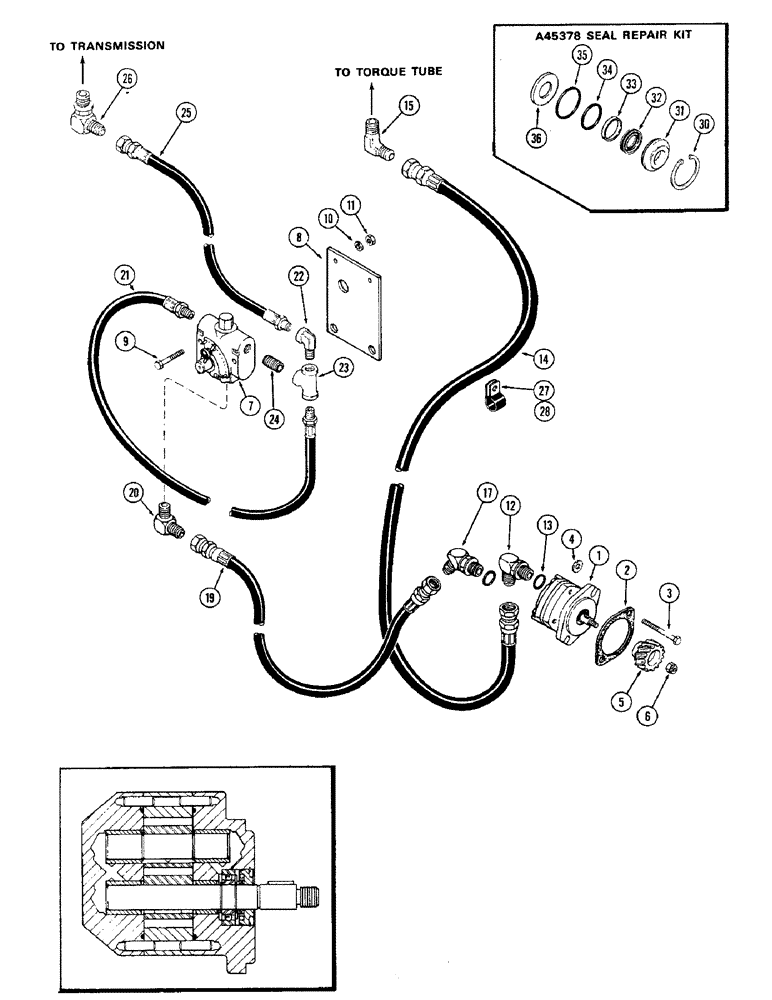 Схема запчастей Case IH 2470 - (217C) - A77254 AUXILIARY HYDRAULIC KIT, 11 GPM (08) - HYDRAULICS