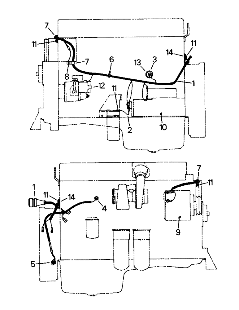 Схема запчастей Case IH STEIGER - (02-02) - ENGINE WIRING, CUMMINS L10 ENGINE (06) - ELECTRICAL