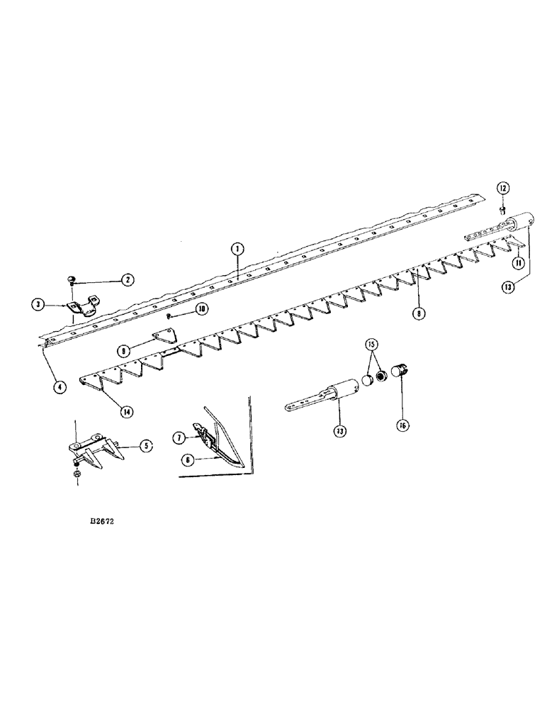 Схема запчастей Case IH 460 - (021A) - SICKLE AND CUTTER BAR, S/N 8361801 AND AFTER (58) - ATTACHMENTS/HEADERS