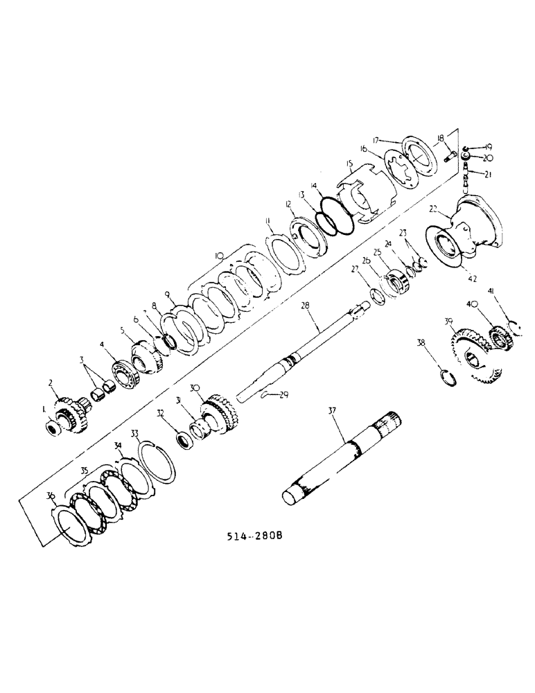 Схема запчастей Case IH 785 - (07-041) - TORQUE AMPLIFIER, SYNCHROMESH DRIVE (04) - Drive Train