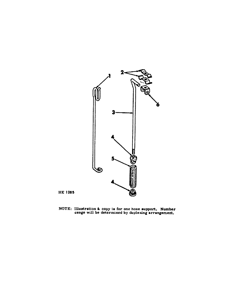 Схема запчастей Case IH 300 - (10-33[A]) - HYDRAULIC HOSE SUPPORT 