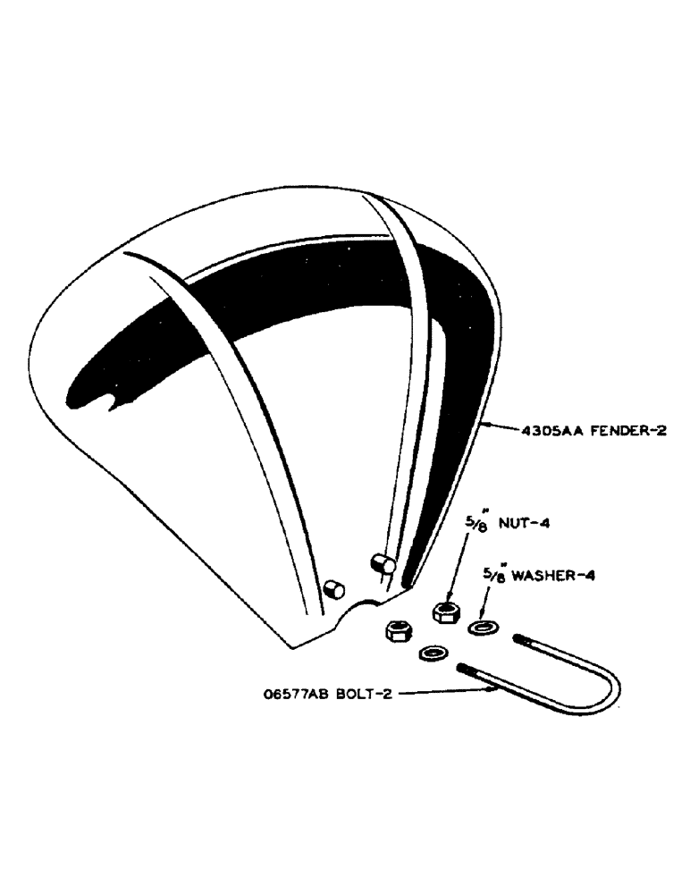 Схема запчастей Case IH DO-SERIES - (099) - REAR WHEEL FENDERS, FOR "D" TRACTORS NO. 8029665 AND AFTER (06) - POWER TRAIN