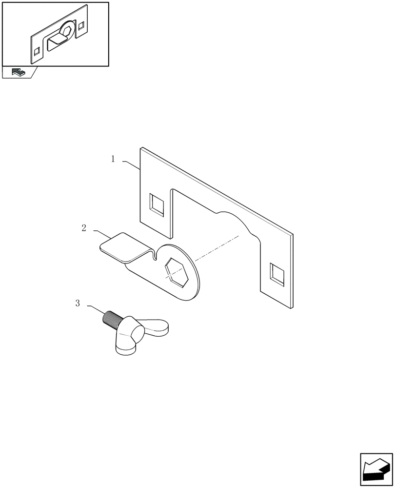 Схема запчастей Case IH LBX332R - (08.015[01]) - EASY SHIELDING UNLOCK - FOR NA ONLY (08) - SHEET METAL/DECALS