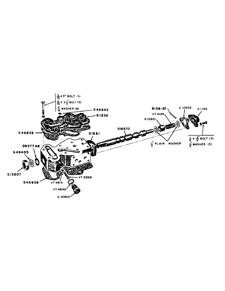 Схема запчастей Case IH 400B-SERIES - (168) - PARTS FOR G14140 CONTROL VALVE, 400B SERIES TRACTORS (08) - HYDRAULICS