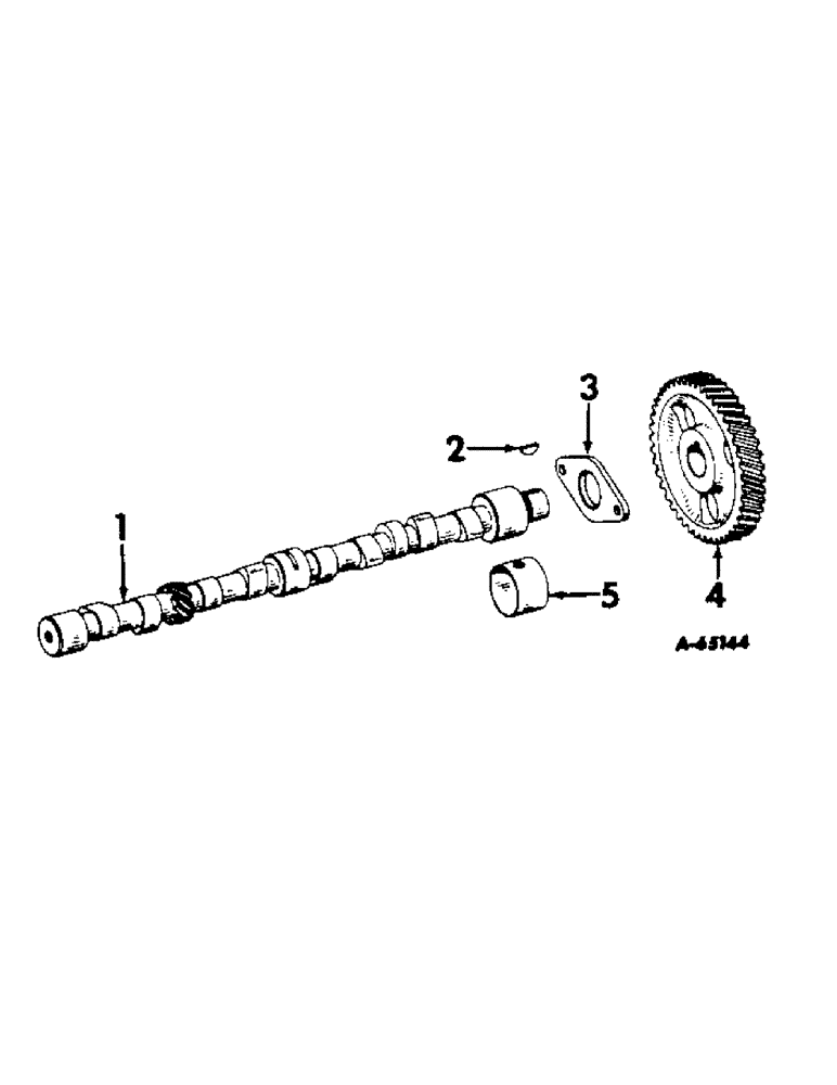 Схема запчастей Case IH 2404 - (012) - CARBURETED ENGINE, CAMSHAFT AND RELATED PARTS (01) - ENGINE