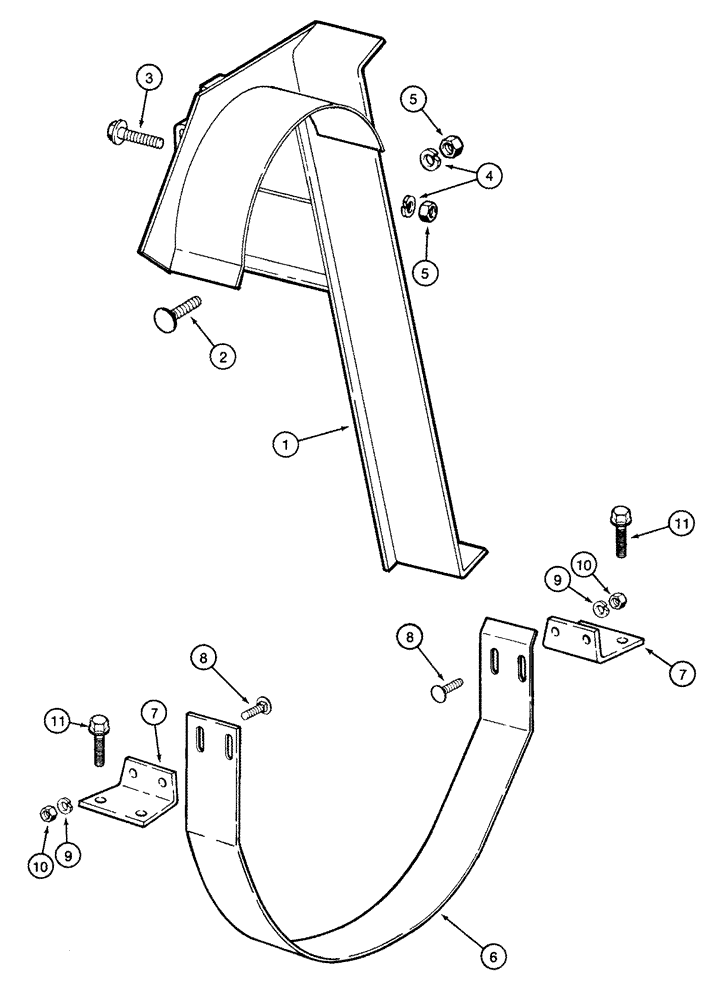 Схема запчастей Case IH 2555 - (09C-13) - FAN PULLEY GUARDS (15) - HANDLING SYSTEM