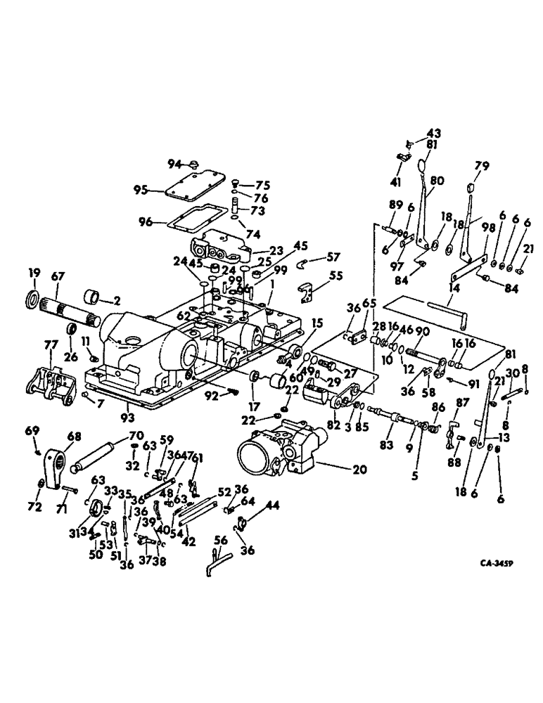 Схема запчастей Case IH 2500 - (10-33) - HYDRAULICS, DRAFT CONTROL (07) - HYDRAULICS