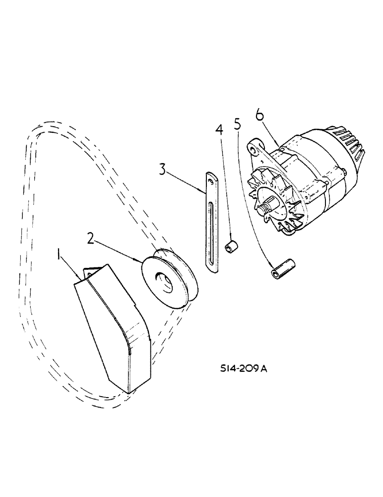 Схема запчастей Case IH 684 - (08-010) - ALTERNATOR AND CONNECTIONS (06) - ELECTRICAL