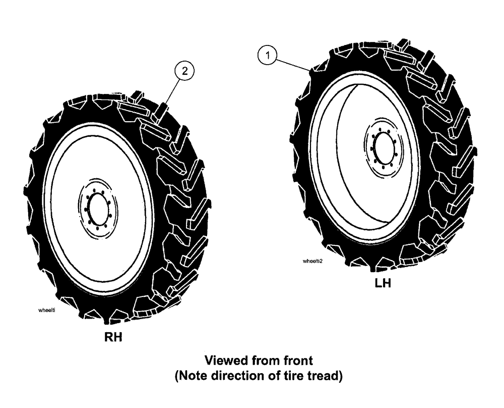 Схема запчастей Case IH SPX3200B - (083) - TIRE KIT, 20.8R38-2STAR-10 (44) - WHEELS