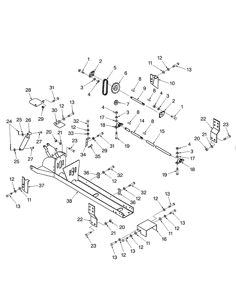 Схема запчастей Case IH 716B - (003) - FRONT MOUNT, 60" 