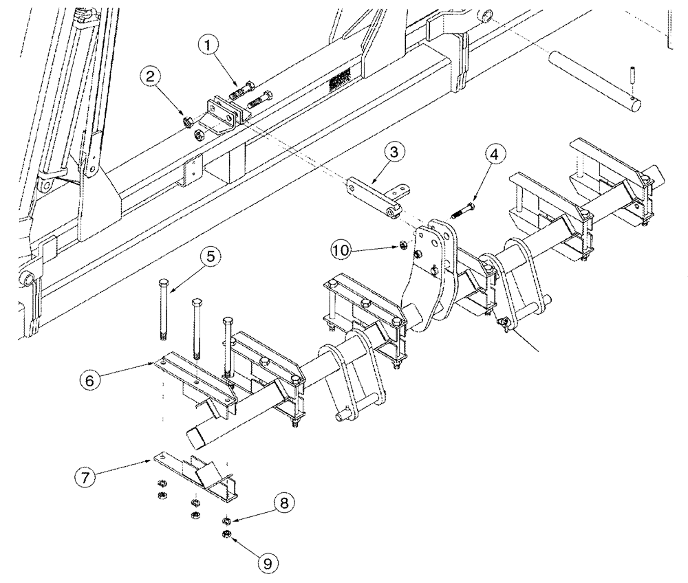 Схема запчастей Case IH 2240 - (09-04) - HITCH STACKER 