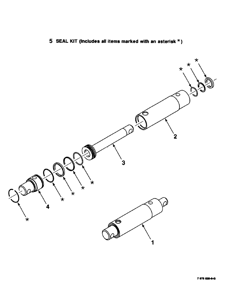 Схема запчастей Case IH 8465 - (8-10) - HYDRAULIC CYLINDER ASSEMBLY, CLUTCH, 7075625 HYDRAULIC CYLINDER COMPLETE, 2" BORE X 4" STROKE (07) - HYDRAULICS