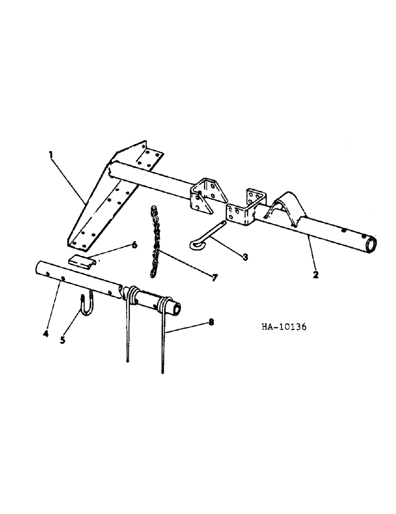 Схема запчастей Case IH 645 - (F-03) - MULCHERS, 2 FOOT, 3 INCH MULCHER FOR USE ON TRAIL BEHIND MODELS 