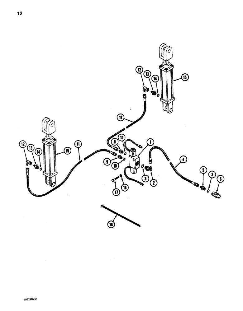 Схема запчастей Case IH 5200 - (12) - MARKER HYDRAULICS, ELECTRONIC SELECTOR 