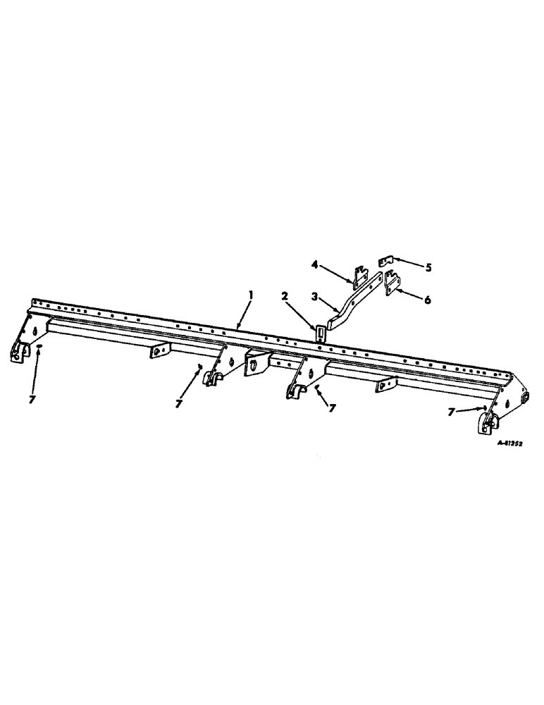 Схема запчастей Case IH 66-SERIES - (U-06) - MAIN FRAME AND CYLINDER BRACKET, FOR 4-ROW PLANTERS 