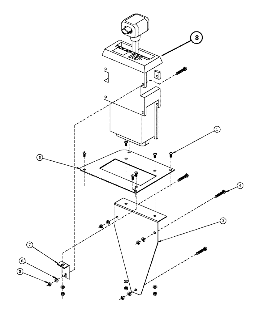 Схема запчастей Case IH FLX4300 - (03-006) - SELECTOR ASSEMBLY (ALL UNITS) (03) - TRANSMISSION