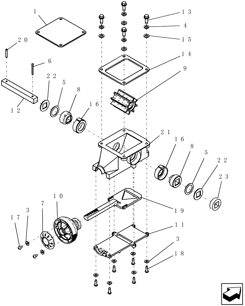 Схема запчастей Case IH 1200PT - (L.40.A[04]) - GRANULAR CHEMICAL ATTACHMENT, RATE CONTROL (ASN CBJ0018120) L - Field Processing