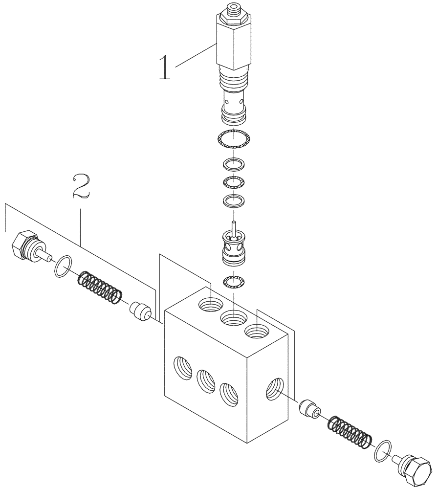 Схема запчастей Case IH 7700 - (B05[17]) - HYDRAULIC VALVE {Counter Balance} Hydraulic Components & Circuits